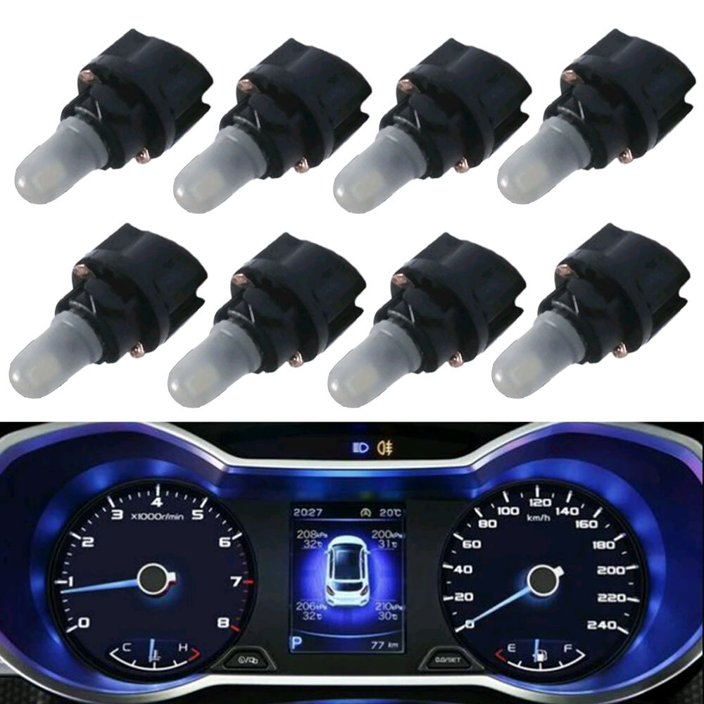 10Pcs T5 Canbus Universal Car Parts Dashboard Instrument Panel LED