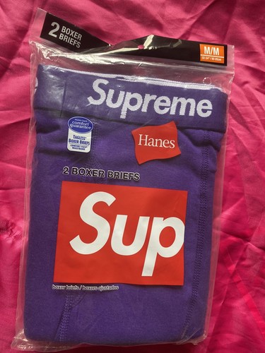 Supreme Hanes Mens Boxer Briefs 2 Pack 