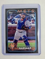 2024 Topps Update Black Border US173 Omar Narváez New York Mets /74
