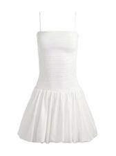 Women Alice + Olivia Cotton Blend Knit A-line Mini Dress