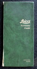 LEICA Camera  Lens ACCESSORY GUIDE Dennis Laney 1989 - Hove Foto Books