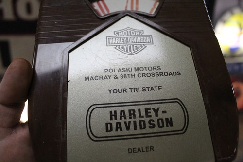 SCARCE 1950s HARLEY DAVIDSON MOTORCYLE BAKELITE METAL DEALER THERMOMETER SIGN - Picture 5 of 20