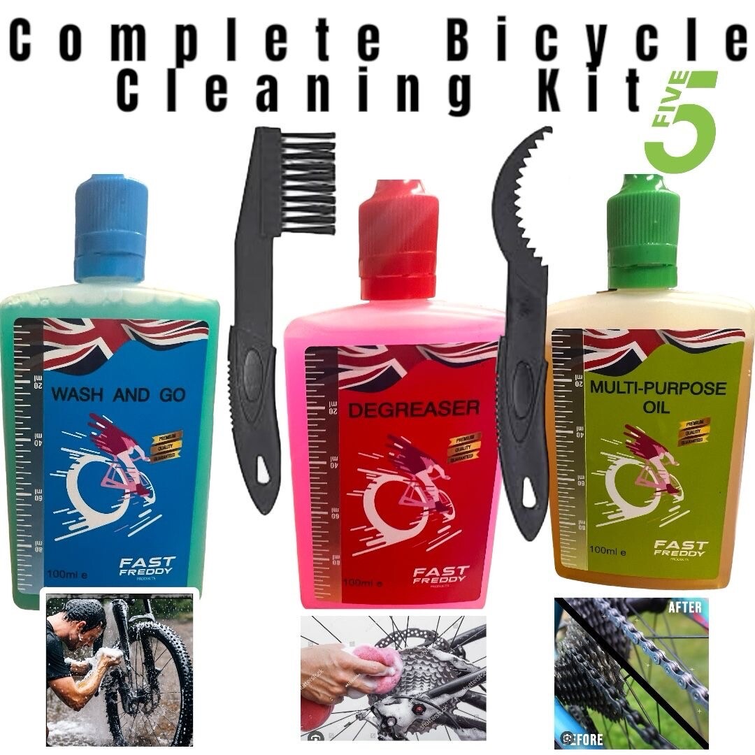 Kit de mantenimiento de bicicleta - Mtb/limpieza de bicicleta de carretera, frenos, lubricante - Precio de venta sugerido por el fabricante 23,99