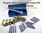 MOTORCYCLE , ATV SMALL BLOCK CYLINDER HONE KIT 34 MM to 60 MM + 4 SETS STONES