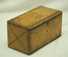 Antique 1889 Wooden Sewing Machine Puzzle Box Case Sold Empty