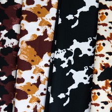Cow Print Fabric 100 Cotton Farm Animal 58/60" Wide Sold BTY