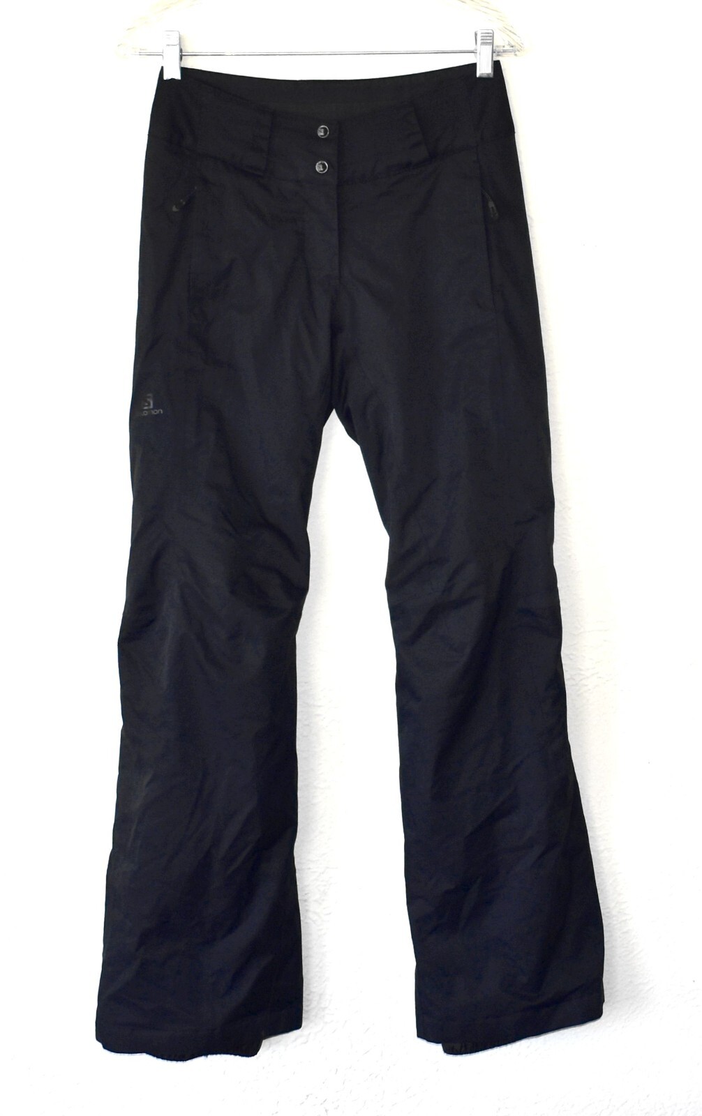A4 NUOVI SALOMON Advanced Skin Dry Black Sci Pantaloni Snowboard Età 13 Taglia Plus XS
