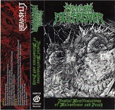 Oxygen Destroyer Bestial Manifestations Of Malevolenc Cassette Tape Death Metal