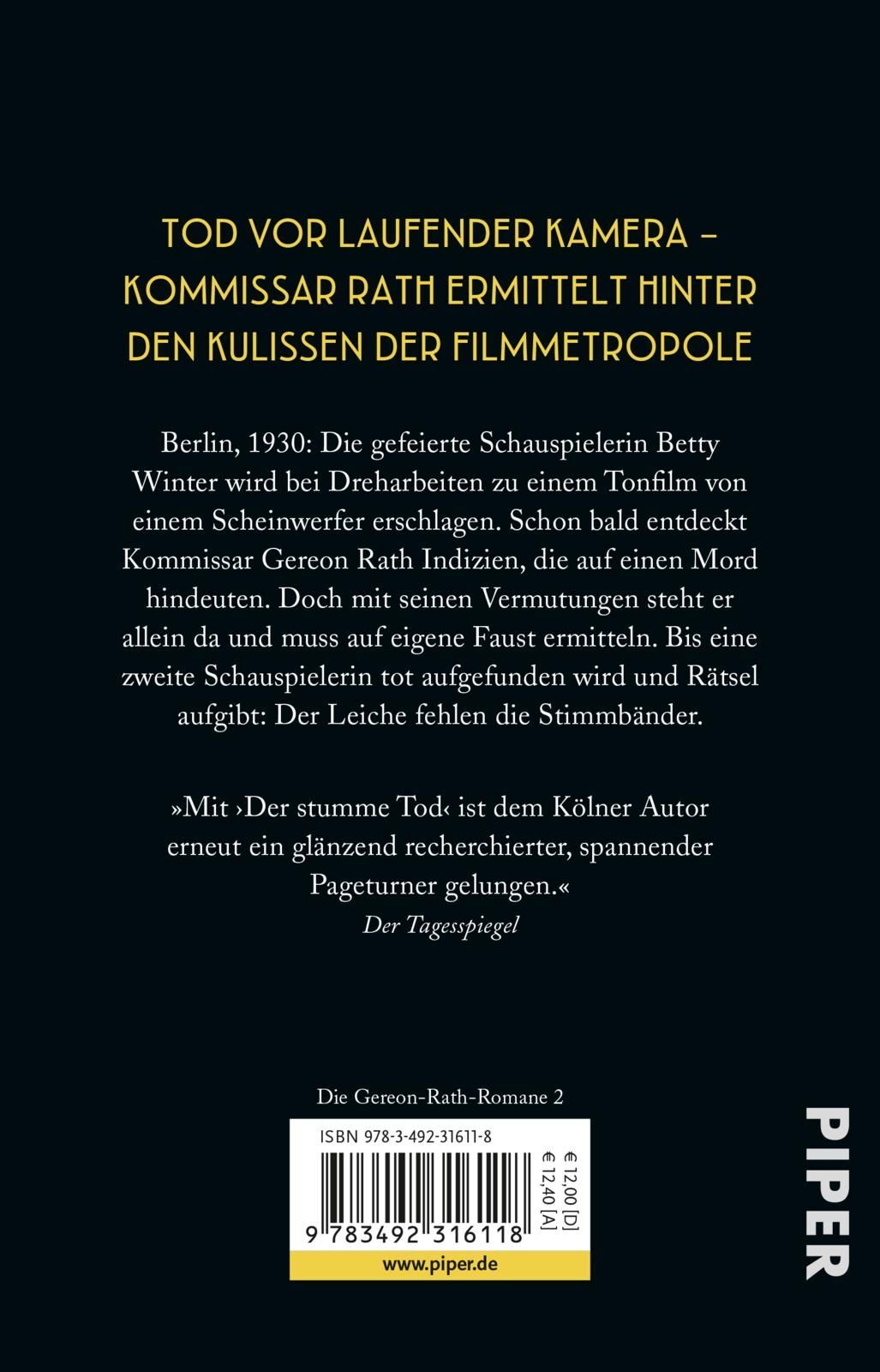 Thumbnail - Volker Kutscher / Der Stumme Tod / 9783492316118