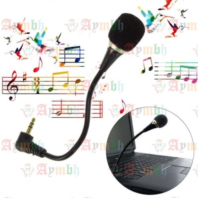 3,5 mm Klinke Flexibles Nackenmikrofon Mikro PC Laptop Notebook Skype Yahoo Tide MSN