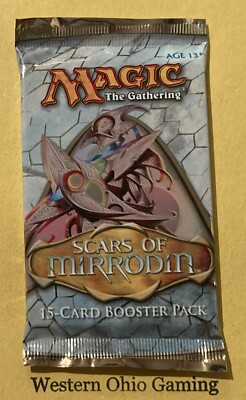 magic the gathering scars of mirrodin booster box Magic The Gathering Scars of Mirrodin Booster Pack NEW MTG Etched Champion  Art