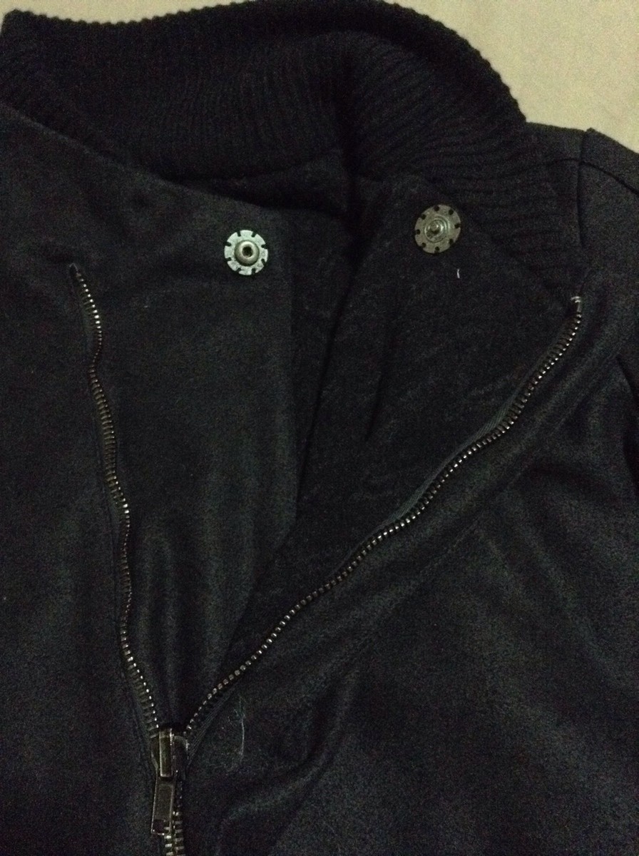 Manteau Femme Réversible En Laine Transit - Taille S, Noir, Fabriqué En Italie, Neuf Sans étiquette