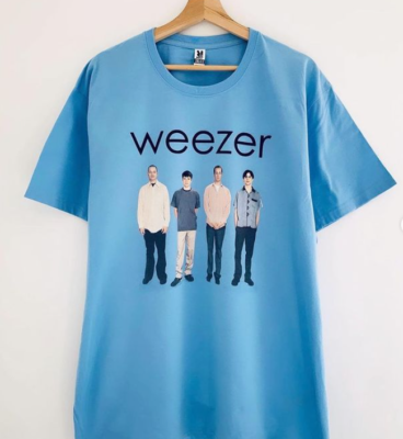 2000s Vintage Weezer Blue Album Gift For Fan Blue All Size Unisex