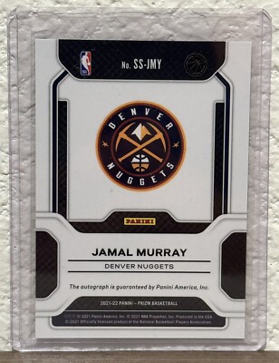 2021-22 Jamal Murray Panini Prizm Sensational Signatures Auto
