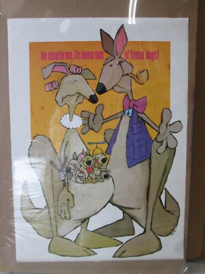 Be nice to me, it's been one of those days Kersten Vintage 1972 Kangaroo 21797