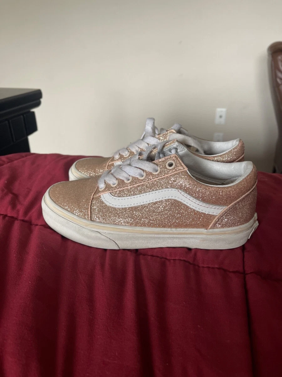 White and rose sales gold vans