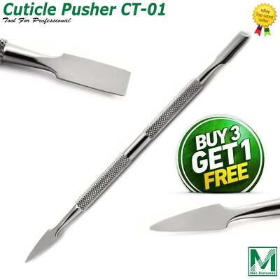 #ad Professional Cuticle amp; Nail Pusher Long Flat Skin Care Knife Finger Nail Cleaner $7.89