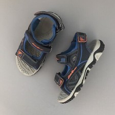 Eddie Bauer Mike Kids Open Toe Active River Sandal 12 Blue Orange Outdoor Hiking