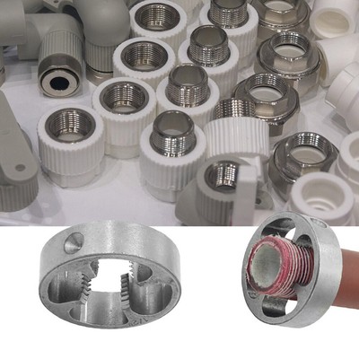 6pcs NPT Thread Tap Die Set PVC Pipe Threader 1/2 3/4 1 Inch Plumbing Repair