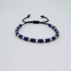Jaibor Zugarmband mit Lapis-Lazuli Besatz in 750/18K Rosegold / Nylon