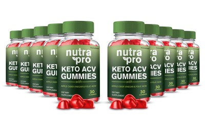 Nutra Pro Keto ACV Gummies, Max Strength Premium Formula, NutraPro ACV (10 Pack)