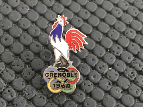 Badge Rare - Jeux Olympiques Grenoble 1968 - Pin's JO 68 - Collection