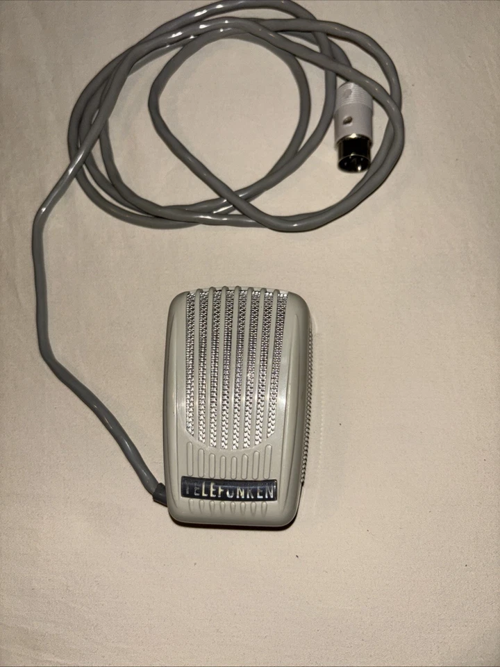 TELEFUNKEN AKG D9-A Vintage Dynamic Cardioid Microphone cable 3-pin DIN #88442 - Image 2 of 4