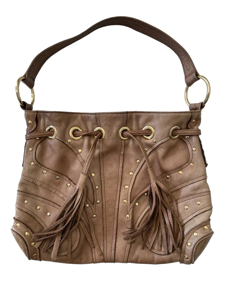 Bulga Leather Shoulder Bag Purse Brown Size Medium 11x14 Good Condition 💼 - Image 2 of 4