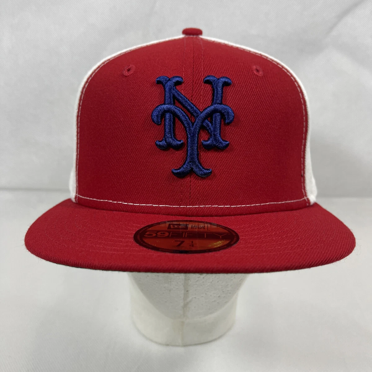 New Era 59Fifty NY METS Red White Blue 1964 ASG PATCH FITTED HAT 7 1/4