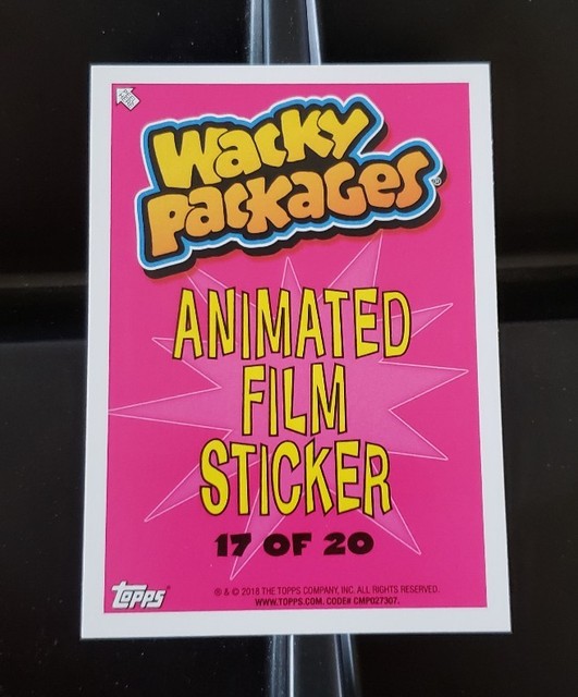 2018 Wacky Packages Go to Movies Animated Film Blue 17 My Brittle Pony