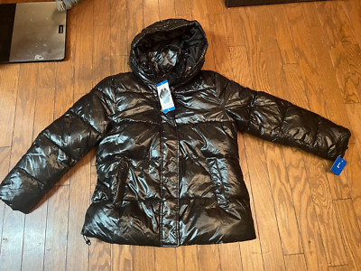 NWT Two by Vince Camuto Ladies Puffer Jacket Black Size L
