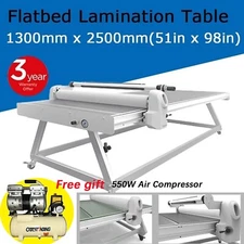 51in x 98in Flatbed Laminator Board Laminating Tempered Glass Table
