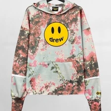 NWT Authentic Drew House  Justin Bieber mascot Bougainvillea AOP Hoodie Small