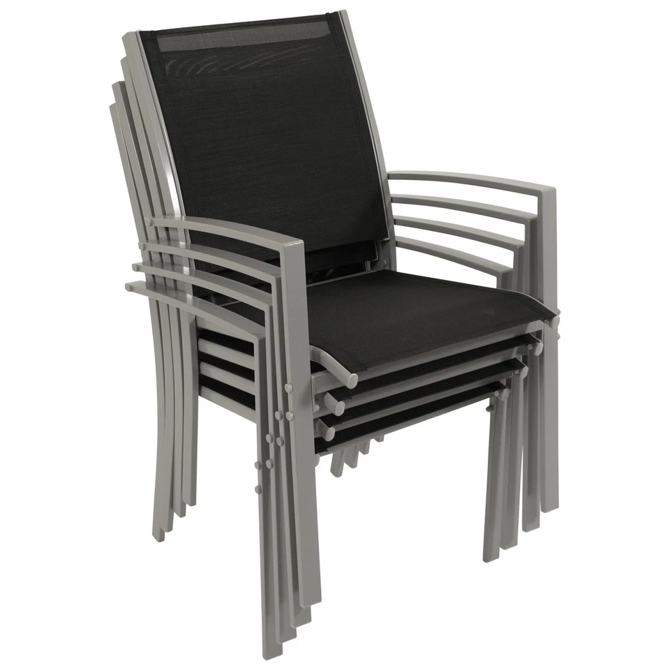 Gartengarnitur Sitzgruppe Gartenmöbel Set Garnitur Gartenset PINO 5-tlg. Metall - Bild 3 von 4