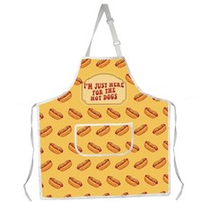 Hot Dogs Apron Kitchen Cooking Fast Food Gift Hot Dogs Chef Gift I'm Just Her...