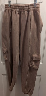 PRETTY LITTLE THING Beige Cargo Pants Size Small