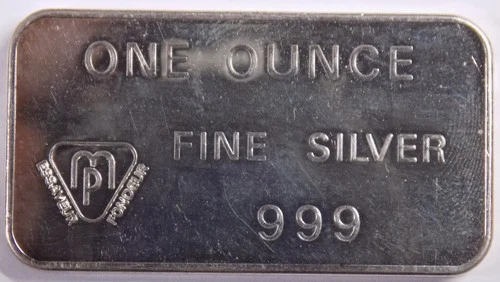 Swiss Bank Corporation 1 troy oz .999 fine silver bar