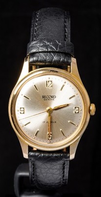 Record [Longines] Silver Dial Men's Hand-Wind 620A Vintage Swiss Watch-- Working