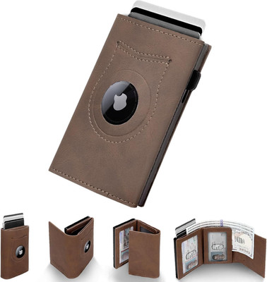 Mens Slim Wallet Pop Up Card Holder Front Pocket RFID Blocking Minimalist Metal