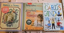 Lot of 3 Scrapbooking and Card-Making Books Crafts