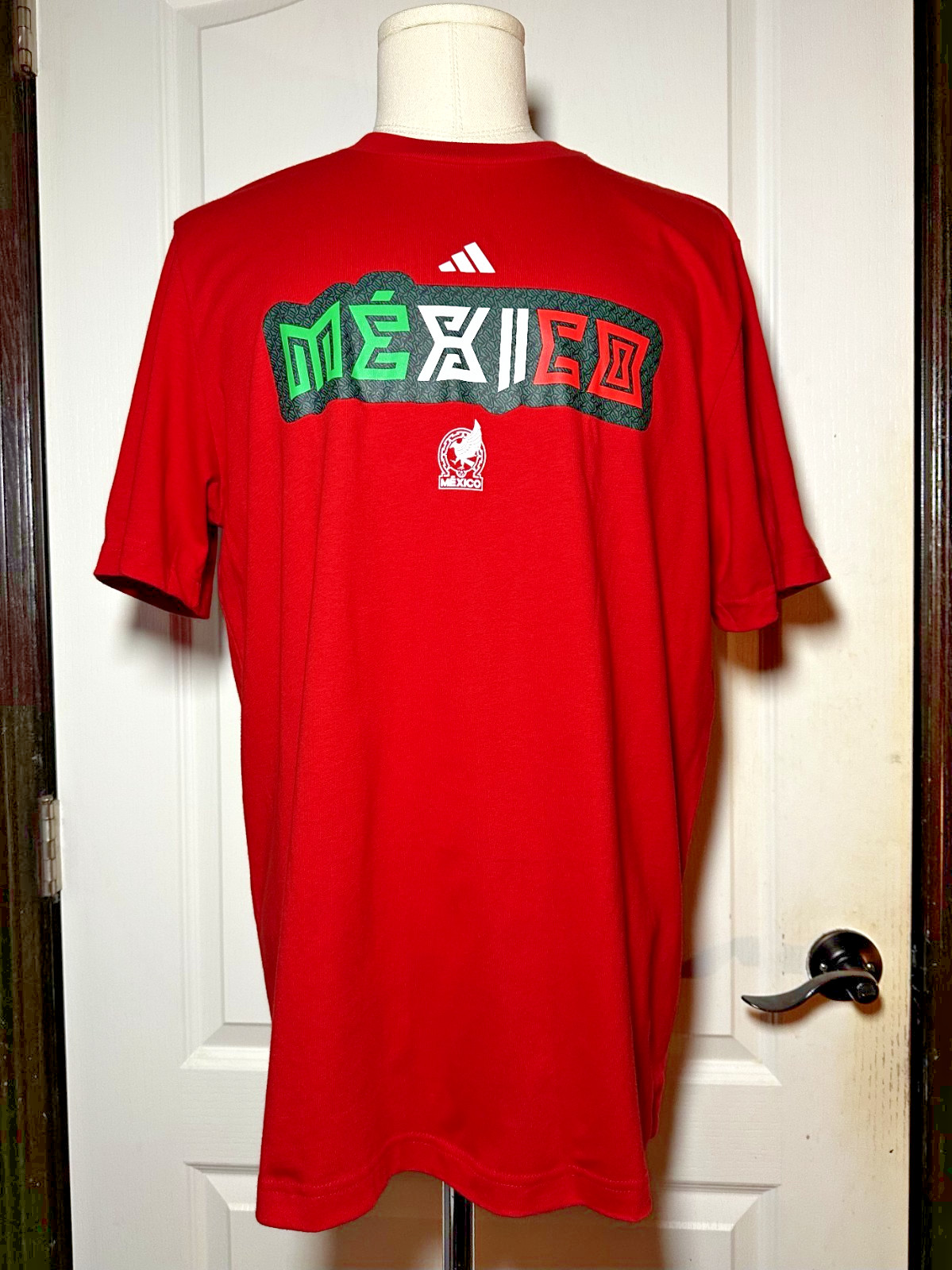 Adidas Mexico World Cup 2026 Men’s Red T-Shirt Size L Large NEW