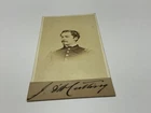 CIVIL WAR CDV NEW YORK SGN UNION LT J D CUTTING CO A 7th CAVALRY STUDIO PENN AVE