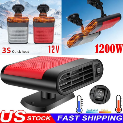 #ad #ad 1200W Portable Electric Car Heater 12VDC Heating Fan Defogger Defroster Demister $10.39