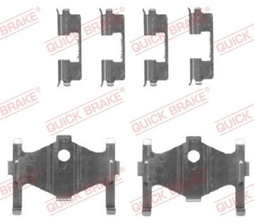Quick Brake 109-1710 ZubehöRkit, Scheibenbremsbelag FüR Hyundai, Kia, Nissan-image
