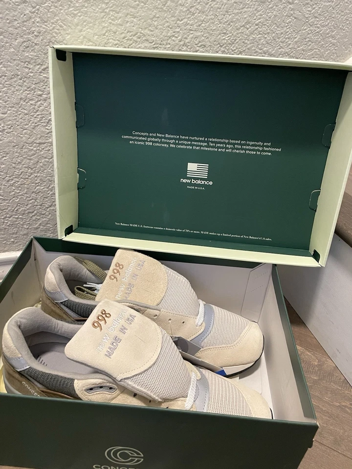 Größe 11 - New Balance Concepts x 998 Made in USA C-Note - 10th Anniversary - Bild 3 von 4