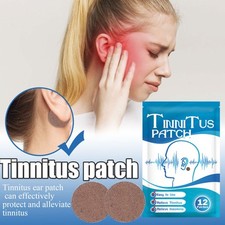 12Pcs Tinnitus Relief Ear Patch For Ear Sticker Prevent Hearing Loss