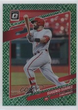 2021 Panini Donruss Optic Green Dragon Prizm 33/88 Eugenio Suarez #190 0g65