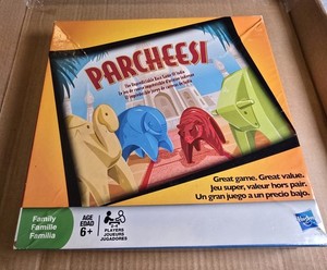 Parcheesi The Classic Game of India All Pieces Included 2009 Hasbro Animals Comp