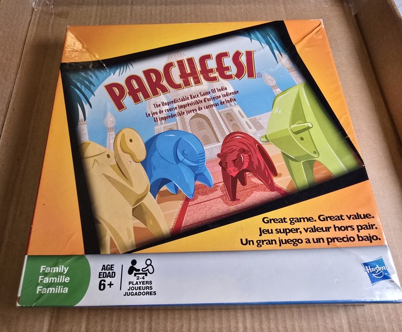 Parcheesi The Classic Game of India All Pieces Included 2009 Hasbro Animals Comp