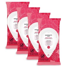 Feminine Wipes Daily Refreshing Odor Removing pH Balanced 32 Count 4 Pack Per...
